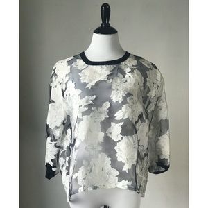 Sheer Floral Top